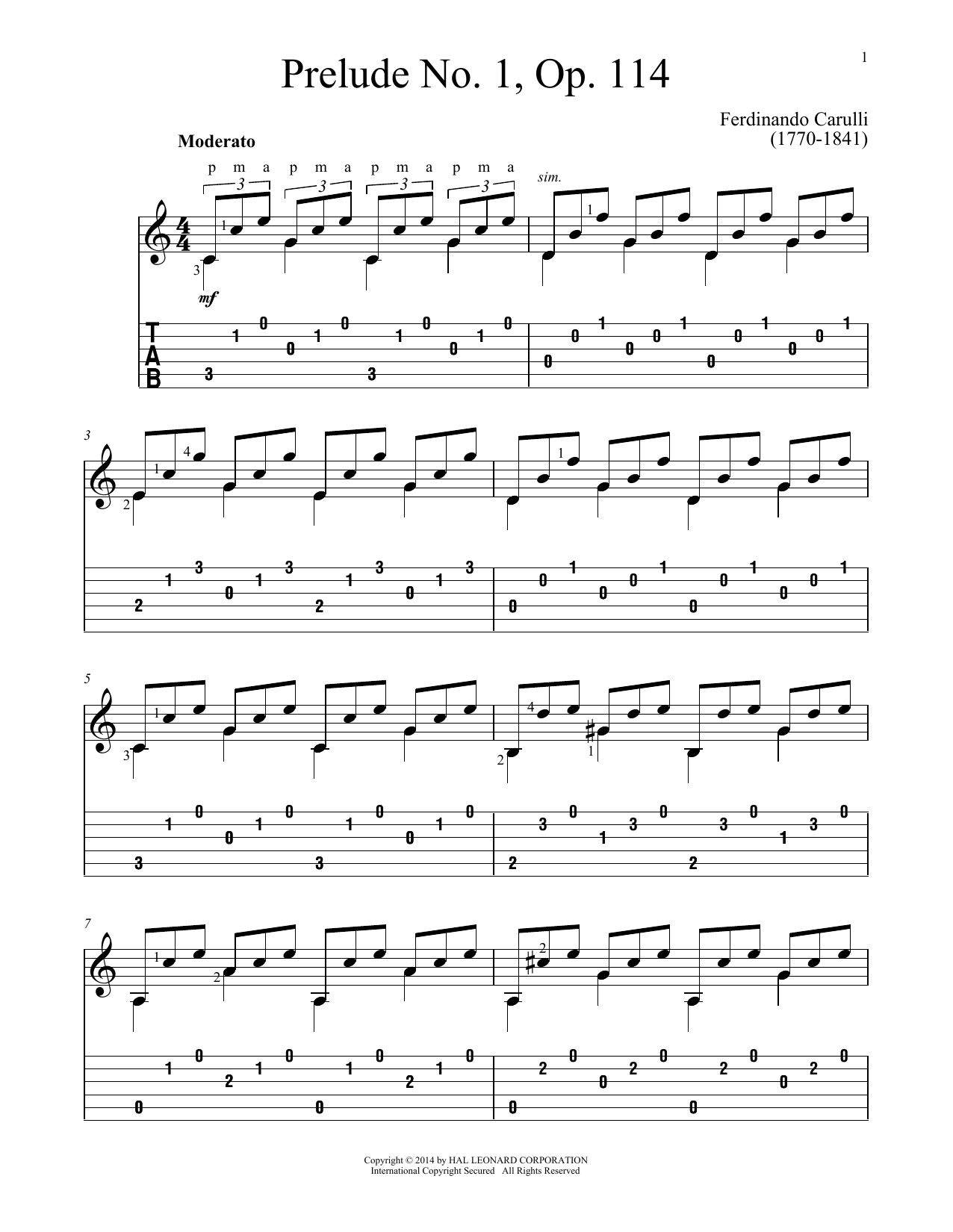 Produktbild zu: Prelude No. 1, Op. 114