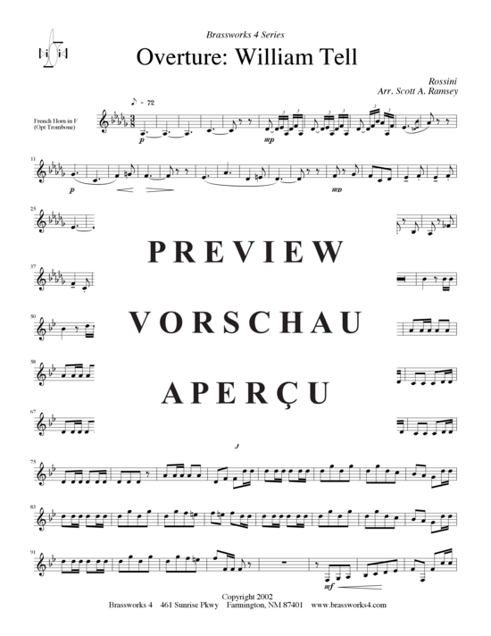 Produktgalerie: Seite 6 von 15 Ouvertüre, , (2xTrompete in B, Horn in F, Posaune)
