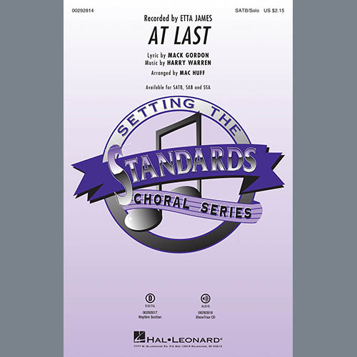 Product picture to: At Last (arr. Mac Huff)