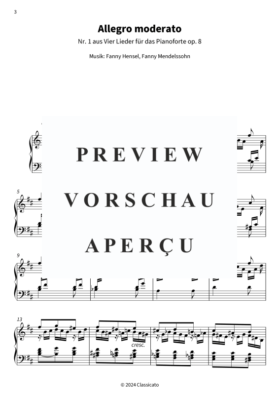 Product gallery: Page 5 of 11 Vier Lieder für das Pianoforte op. 8, , Piano Solo