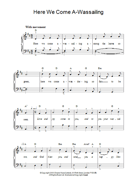 Product gallery: Page 1 of 1 Here We Come A-Wassailing, Traditional