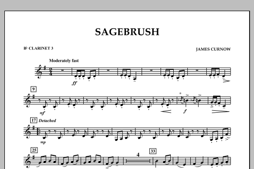 Produktbild zu:  Sagebrush - Bb Clarinet 3 - 