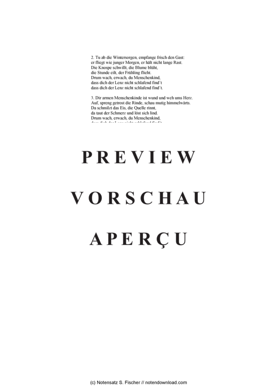 Product gallery: Page 3 of 3 Der Frühling naht mit Brausen , , (Mixed choir SAB)
