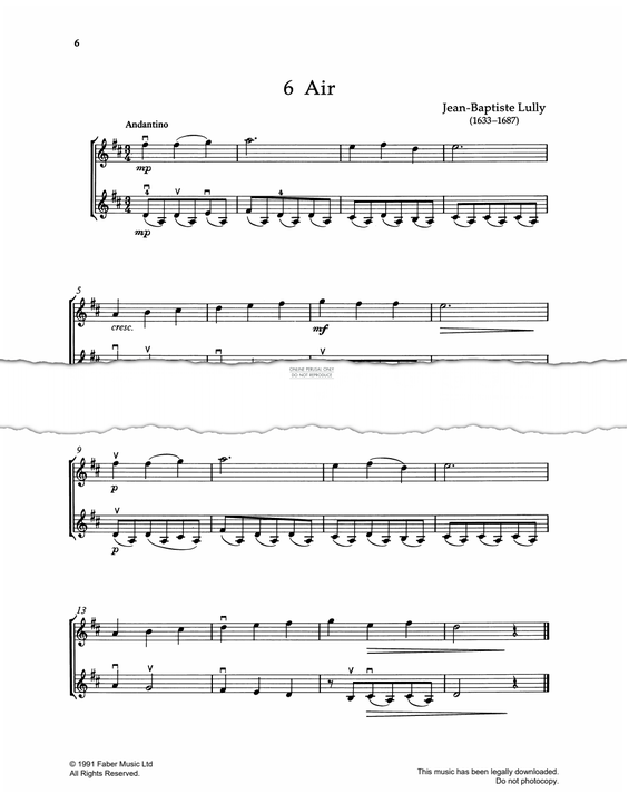 Produktgalerie: Seite 1 von 1 Air, Jean-Baptiste Lully, Violine