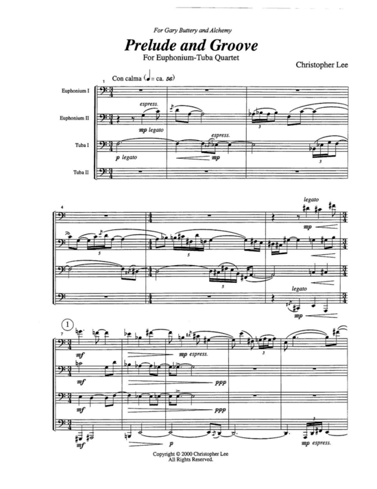 Product picture to: Prelude and Groove Christopher Lee