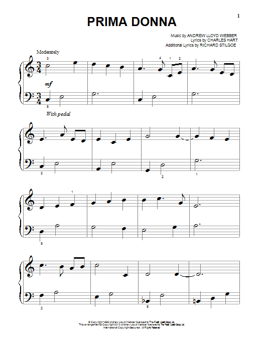 Produktgalerie: Seite 1 von 1 Prima Donna (from The Phantom Of The Opera), Andrew Lloyd Webber, Klavier