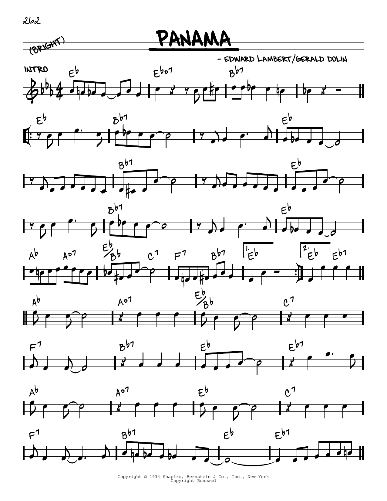 Produktbild zu: Panama (arr. Robert Rawlins)