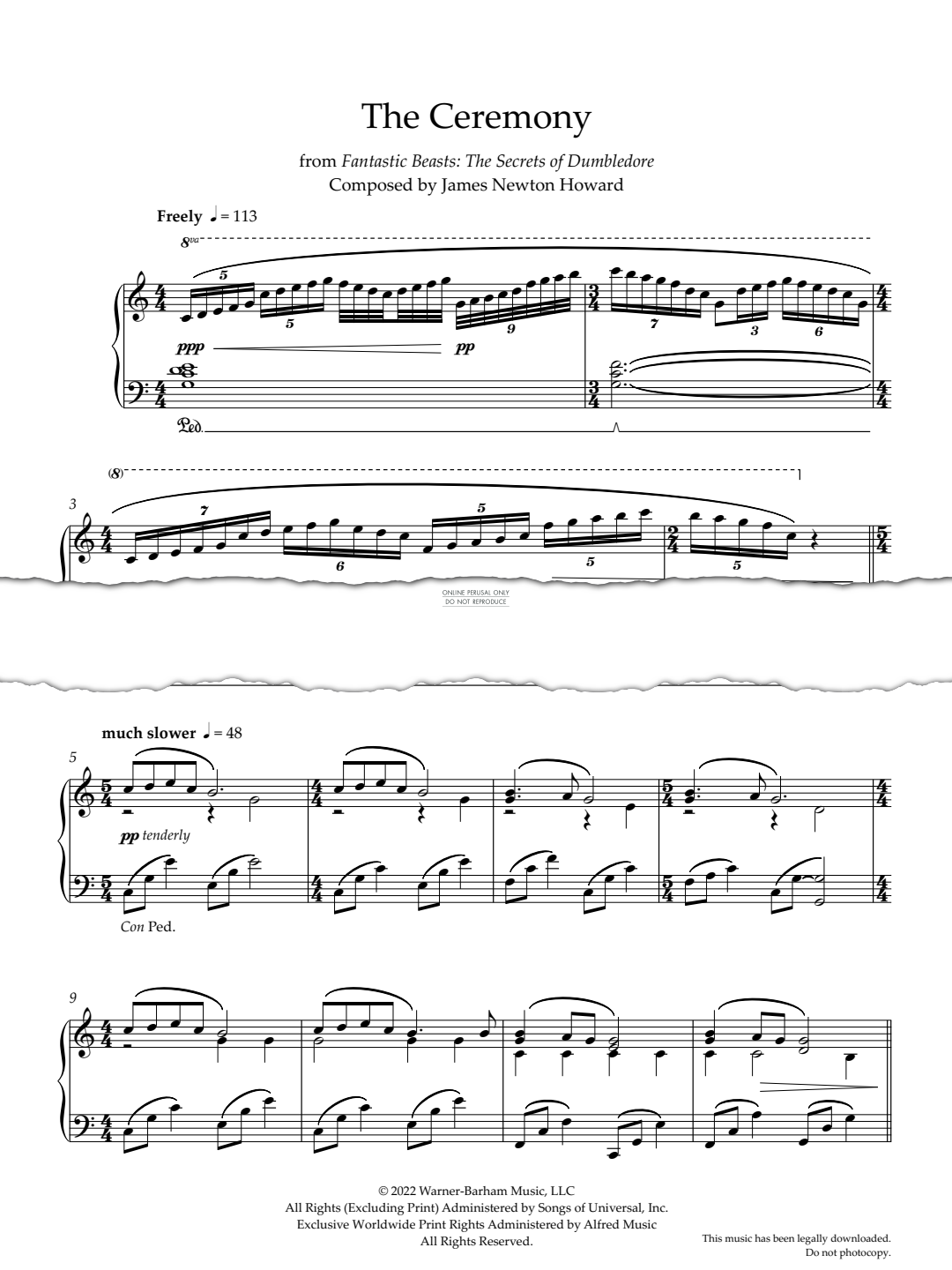 Produktbild zu: The Ceremony (from 'Fantastic Beasts: The Secrets Of Dumbledore')