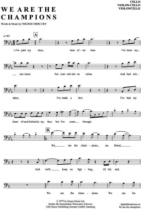 Produktbild zu: We are the champions Queen