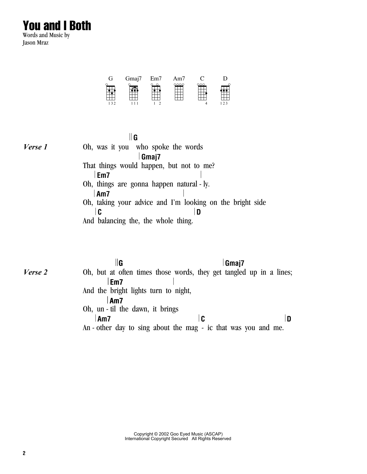 Product gallery: Page 1 of 1 You and I Both, Jason Mraz