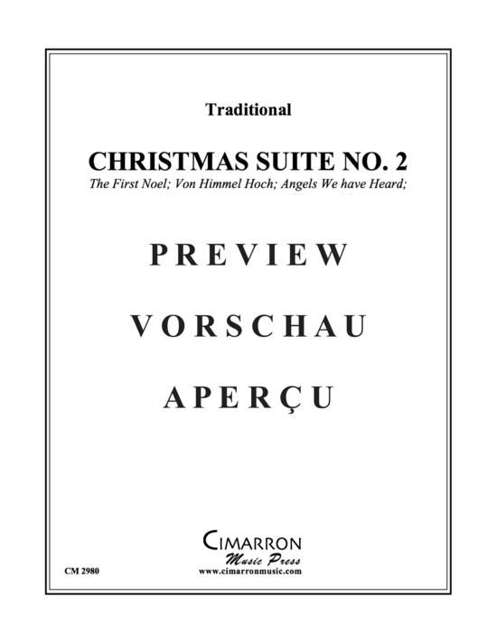 Produktgalerie: Seite 2 von 21 Christmas Suite No. 2 , , (Blechbläserquintett)