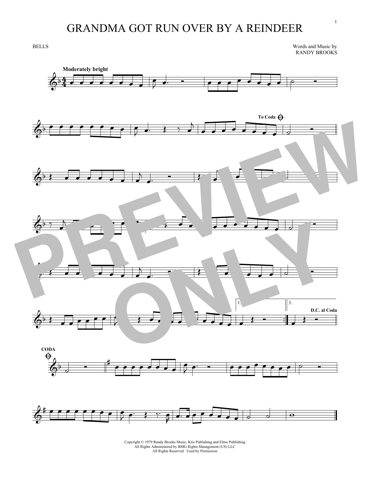 Produktgalerie: Seite 1 von 1 Grandma Got Run Over By A Reindeer, Randy Brooks, Percussion