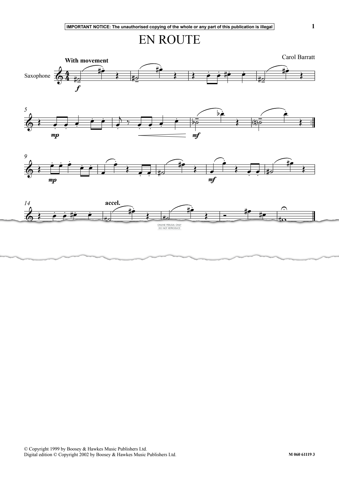 Produktgalerie: Seite 1 von 1 En Route, Carol Barratt, Klavier, Saxophon