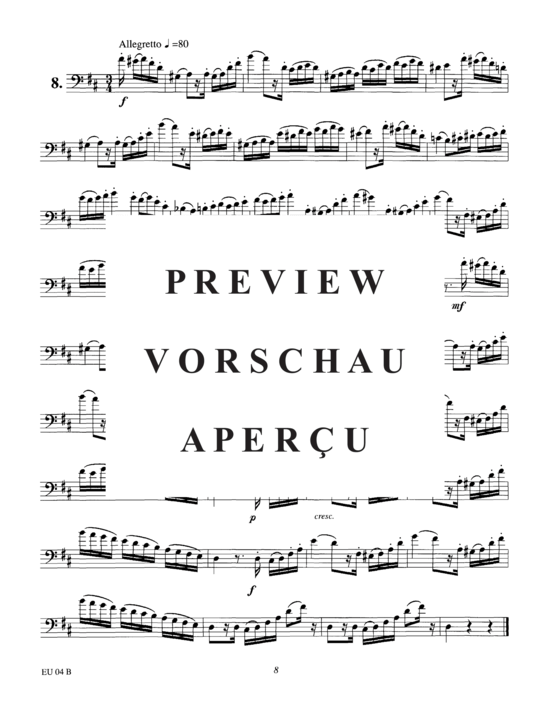 Product gallery: Page 12 of 21 Etudes for Euphonium, Vol. 4 , , (Euphonium Solo)