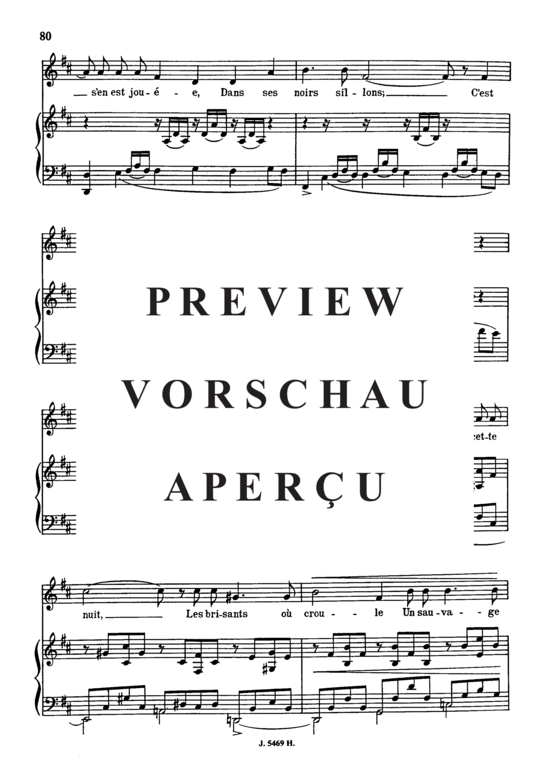 Product gallery: Page 5 of 6 La fleur qui va sur l'eau Op.85 No.2, , Medium Voice and Piano