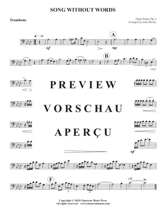 Produktgalerie: Seite 9 von 10 Lied ohne Worte , , (Blechbläser Quintett)