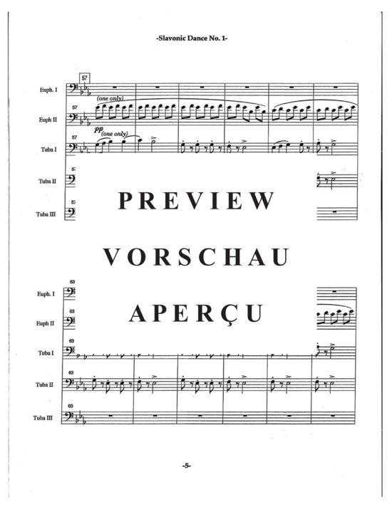 Product gallery: Page 9 of 21 Slavonic Dances Op. 46 No. 1 , , (Tuba Quartett EETT)