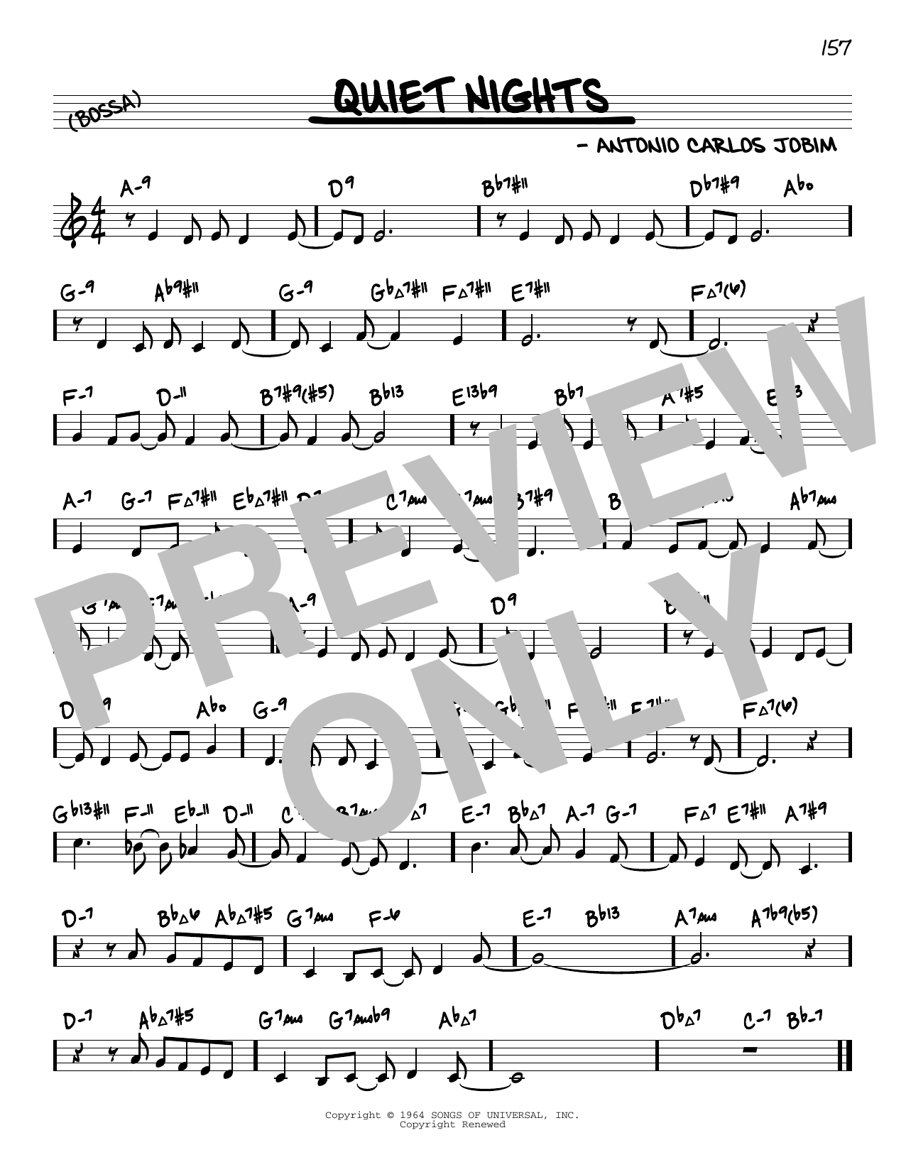 Produktbild zu: Quiet Nights Of Quiet Stars (Corcovado) (arr. David Hazeltine)