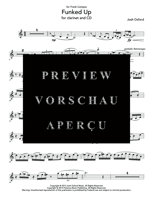 Product gallery: Page 6 of 10 Funked Up, , (clarinet in Bb or trumpet in Bb and CD)