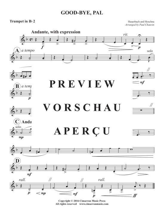 Produktgalerie: Seite 6 von 9 Good-bye, Pal , , (Blechbläserquintett)