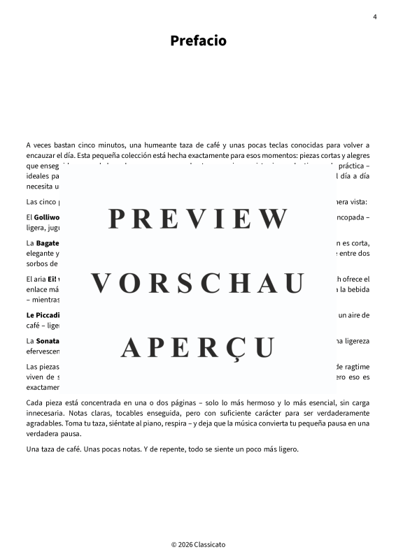 gallery: Pausa para café al piano - Piezas reconfortantes simplificadas para breves descansos, , Klavier Solo