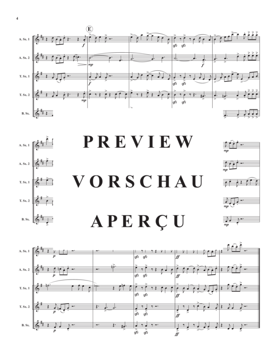 Product gallery: Page 6 of 16 Walkin´ , , (Saxophone Quintet AATTB)