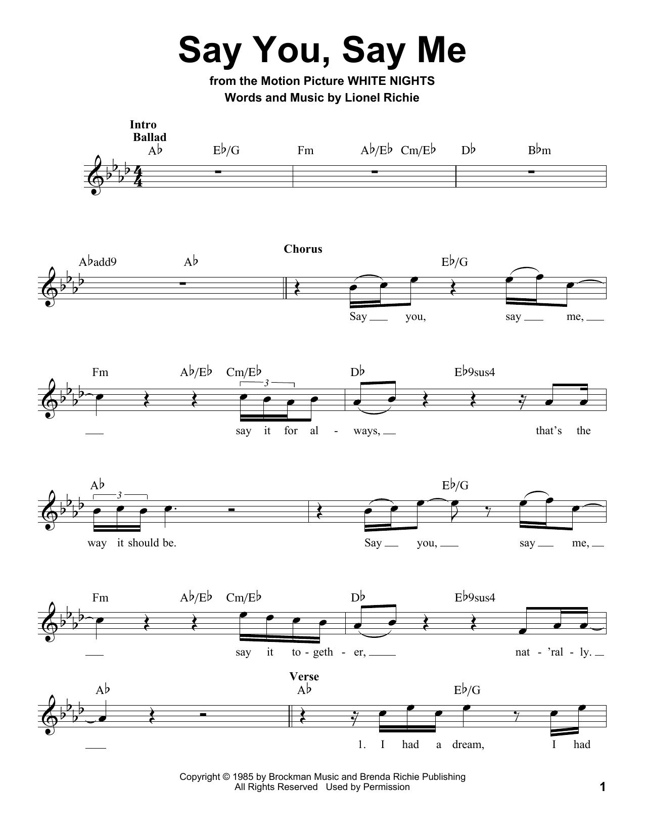 Produktbild zu: Say You, Say Me