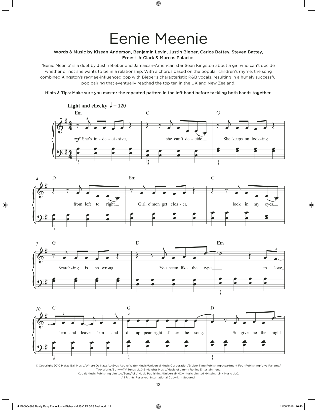 Produktbild zu:  Eenie Meenie - Sean Kingston & Justin Bieber