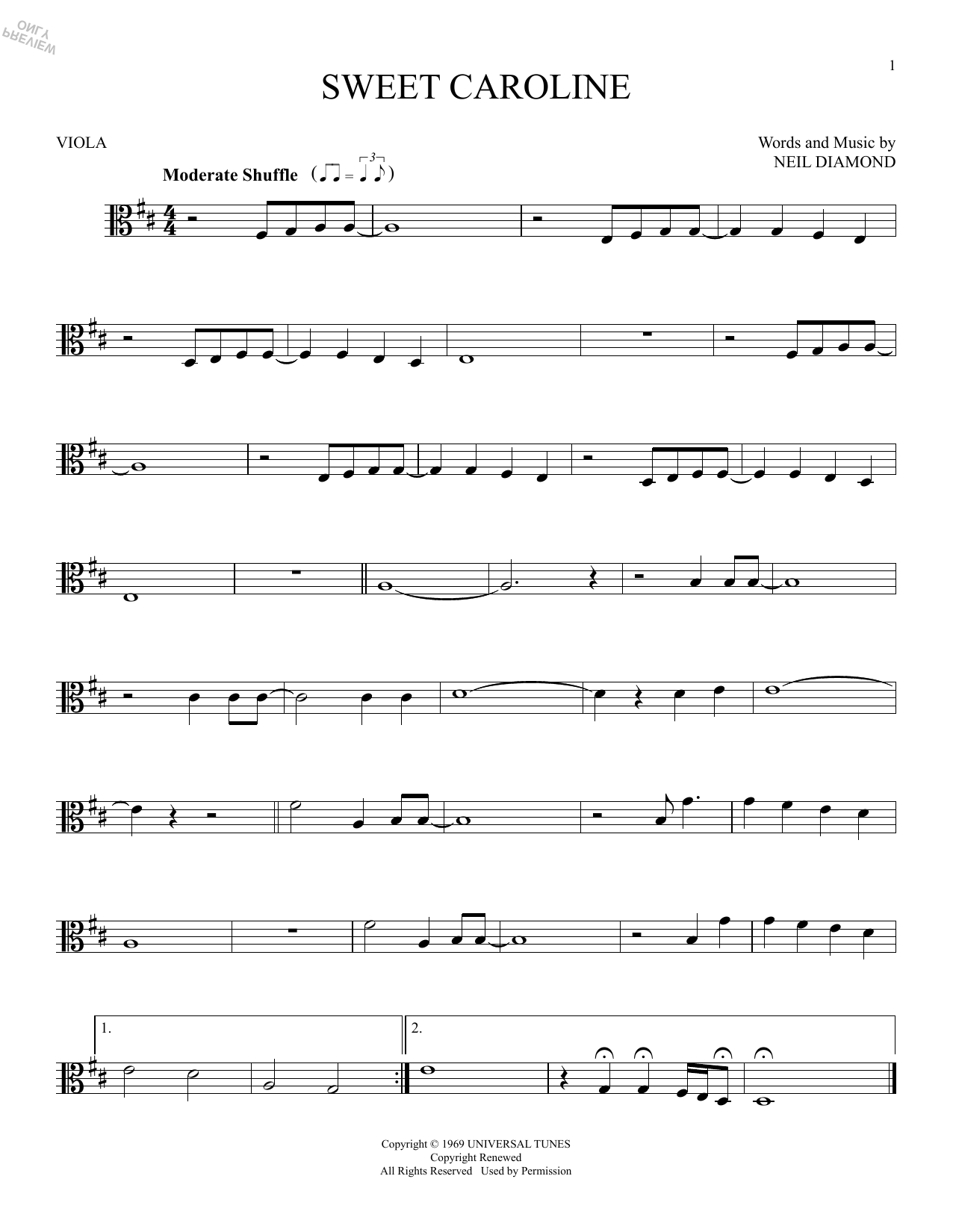 Product gallery: Page 1 of 1 Sweet Caroline, Neil Diamond