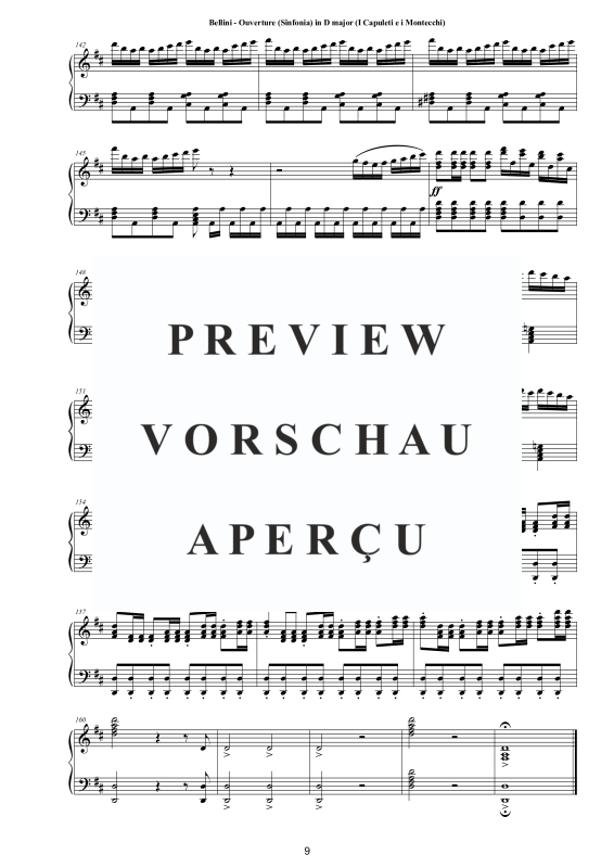 Produktgalerie: Seite 10 von 10 Ouverture (Sinfonia) (I Capuleti e i Montecchi), , Klavier Solo