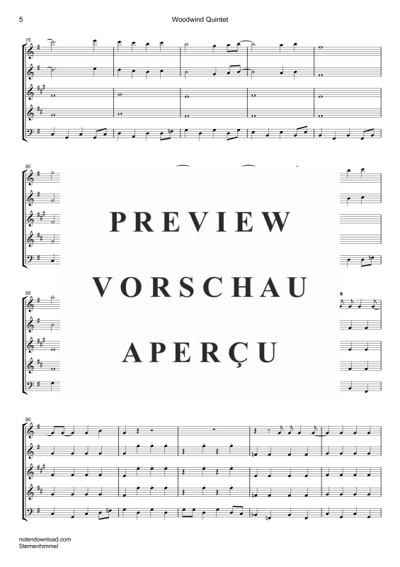 gallery: Sternenhimmel, Kah, Hubert, (Holzbläser Quintett)