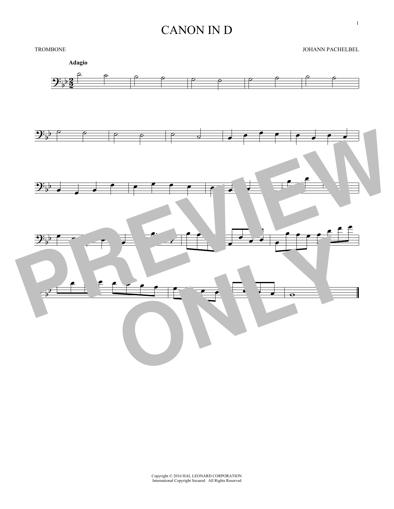Product gallery: Page 1 of 1 Canon In D, Johann Pachelbel