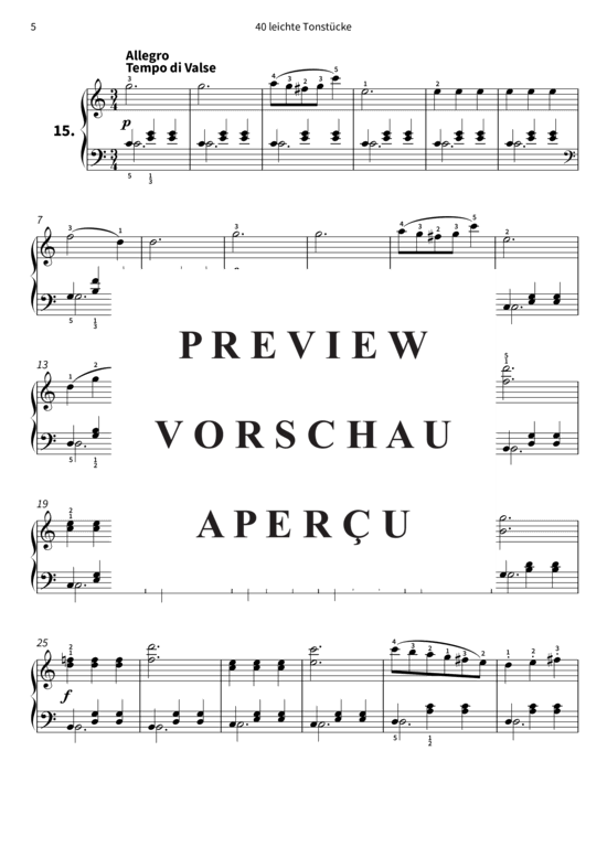 Product gallery: Page 8 of 10 40 leichte Tonstücke - op. 803, Werke 12 - 16 , , Piano Solo