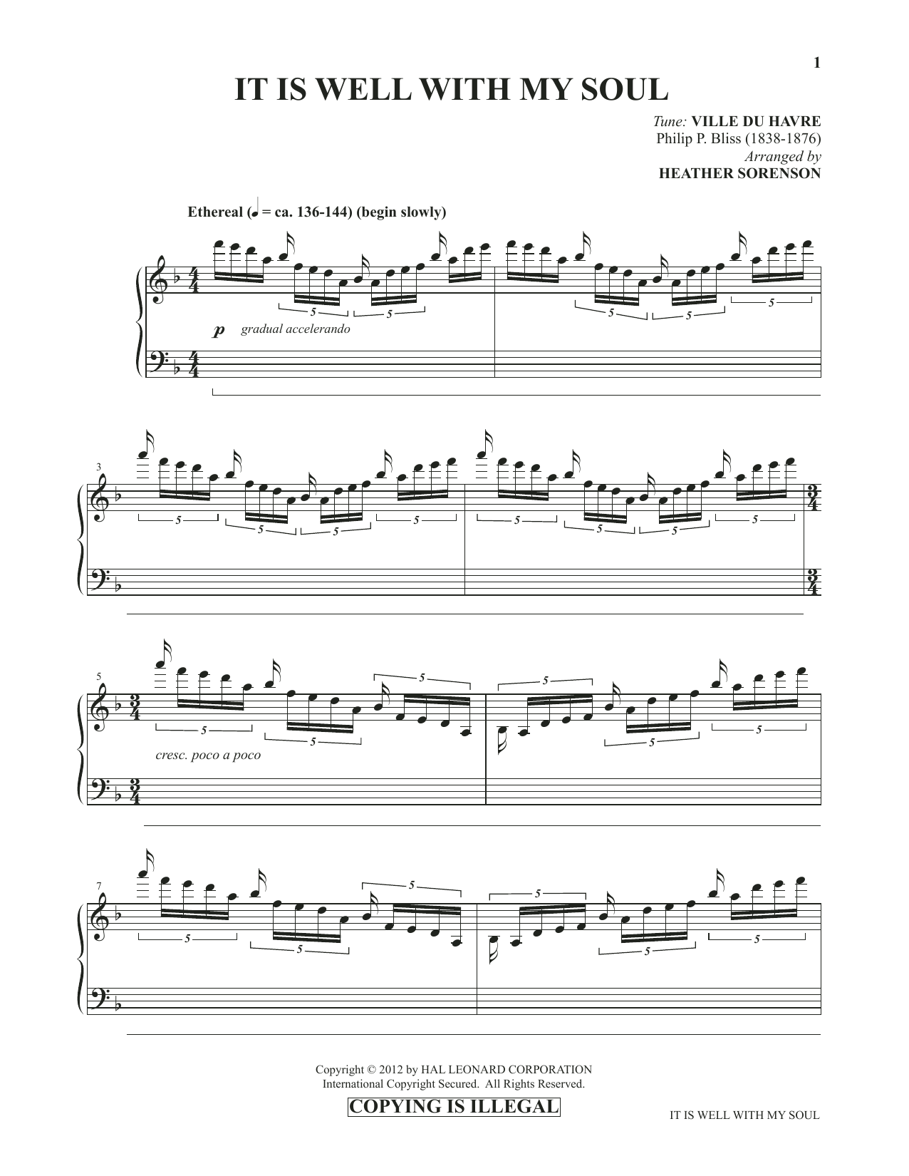 Product picture to: It Is Well With My Soul (from Images: Sacred Piano Reflections)