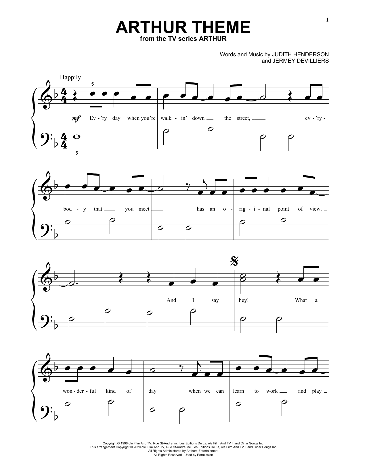 Produktgalerie: Seite 1 von 1 Arthur Theme, Judith Henderson & Jermey Devilliers, Klavier