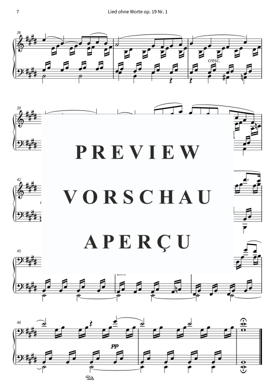 Produktgalerie: Seite 9 von 11 Lieder ohne Worte op. 19, , Klavier Solo