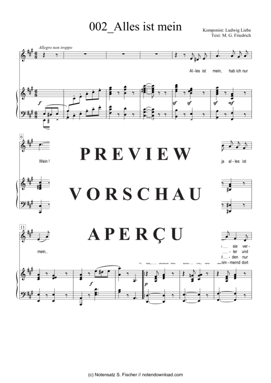 Produktgalerie: Seite 2 von 4 Alles ist mein , , Klavier und Gesang