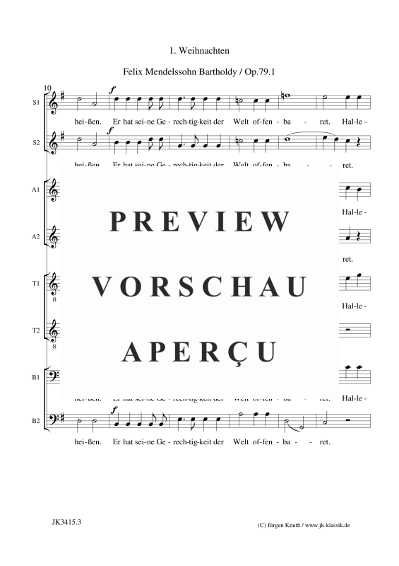 Product gallery: Page 10 of 13 Weihnachten Op.79.1 , , (Mixed choir SS/AA/TT/BB)