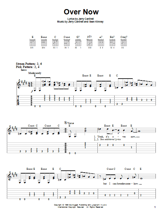Product gallery: Page 1 of 1 Over Now, Alice In Chains