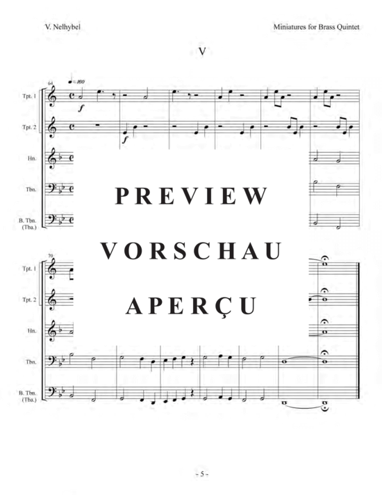 Produktgalerie: Seite 7 von 21 12 Miniatures , , (Blechbläser Quintett)