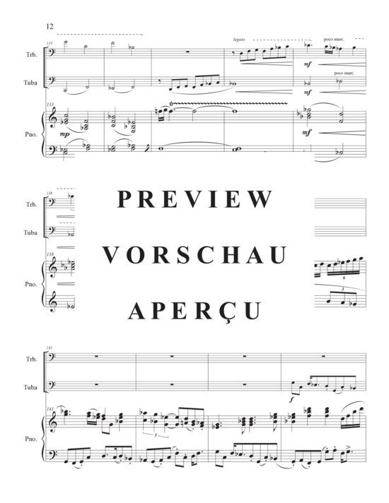 Product gallery: Page 15 of 21 Concertante , , (trombone, tuba and piano)