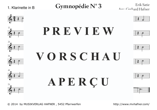 Product gallery: Page 10 of 11 Gymnopedie No. 3, , (large wind orchestra)