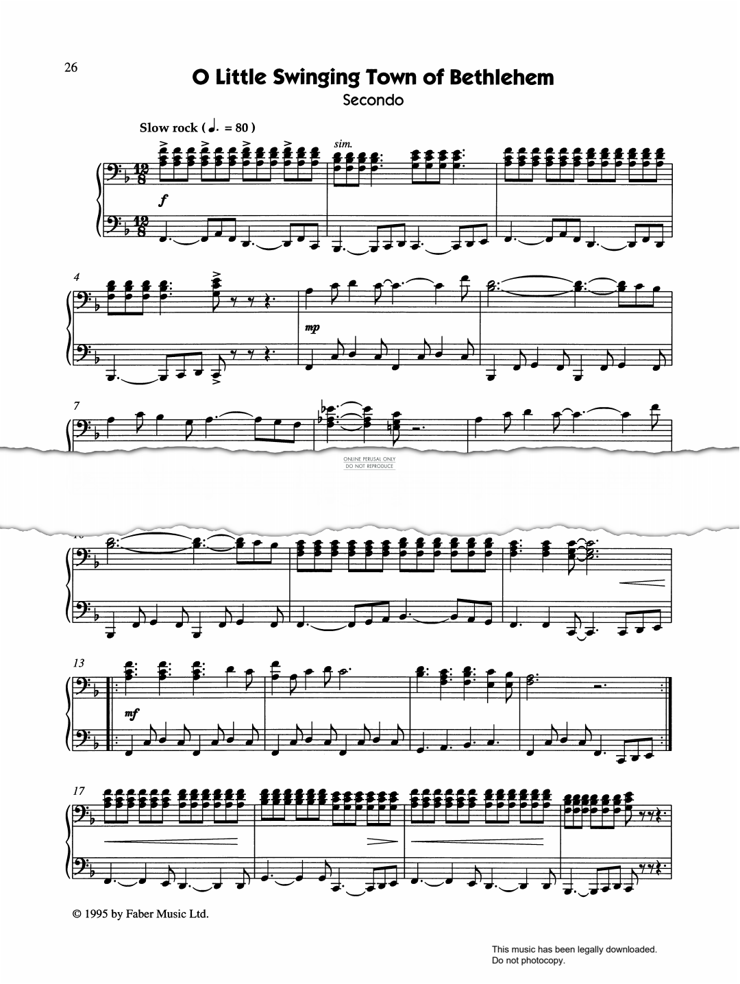 Produktgalerie: Seite 1 von 1 O Little Swinging Town Of Bethlehem, Traditional, Klavier