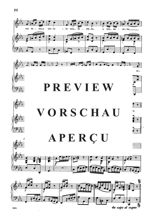 Product gallery: Page 6 of 6 Ch'io mai vi possa, , Low Voice and Piano