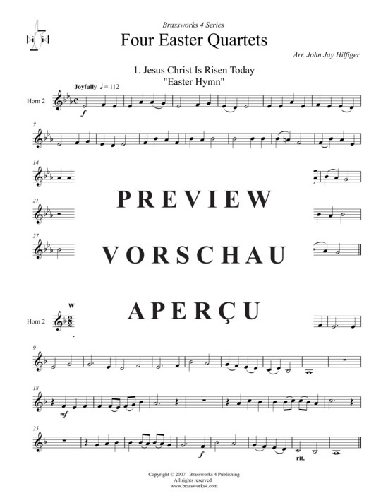 Product gallery: Page 8 of 13 4 Oster-Quartette , , (Horn Quartet)