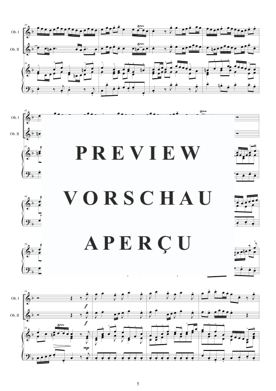 Product gallery: Page 6 of 11 Four Double Concertos Op.9, , 2 Oboes and Harpsichord