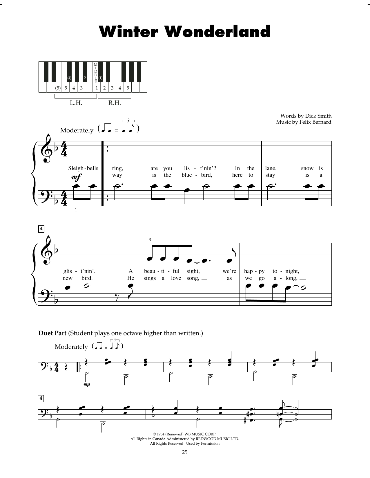 Produktgalerie: Seite 1 von 1 Winter Wonderland, Felix Bernard, Klavier