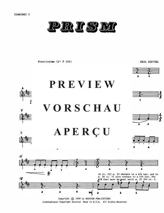 Product gallery: Page 15 of 21 Prism , , (3 Clarinets in B)