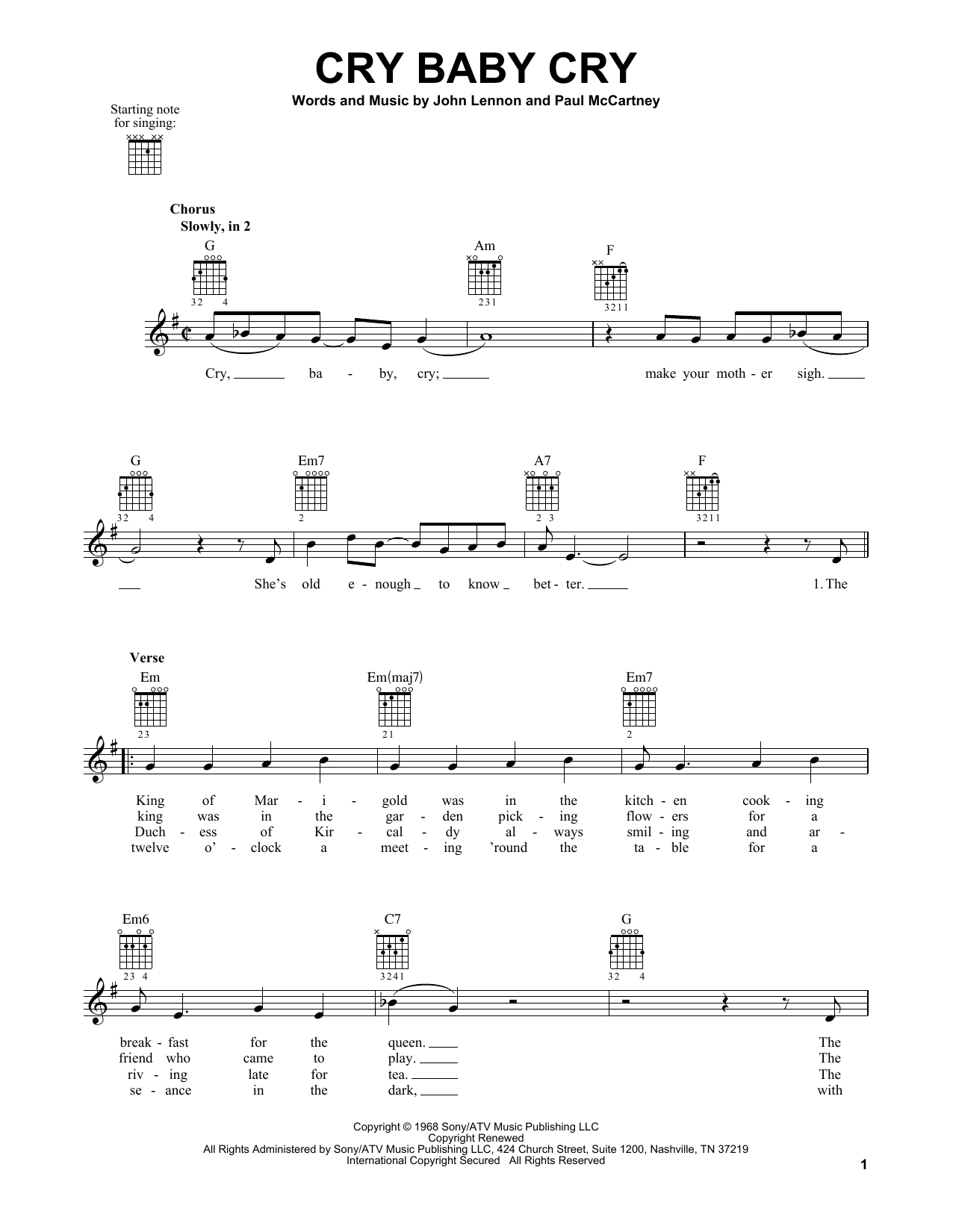 Produktbild zu: Cry Baby Cry