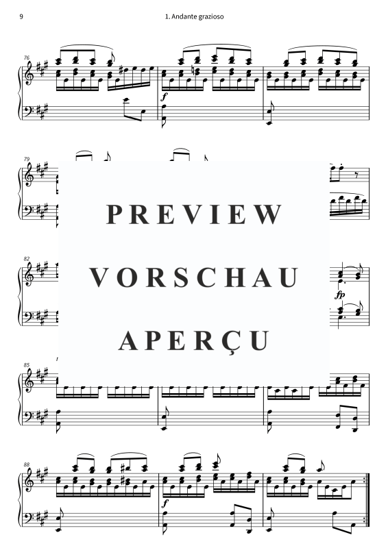 Produktgalerie: Seite 11 von 11 Piano Sonata No. 11, K. 331, , Klavier Solo